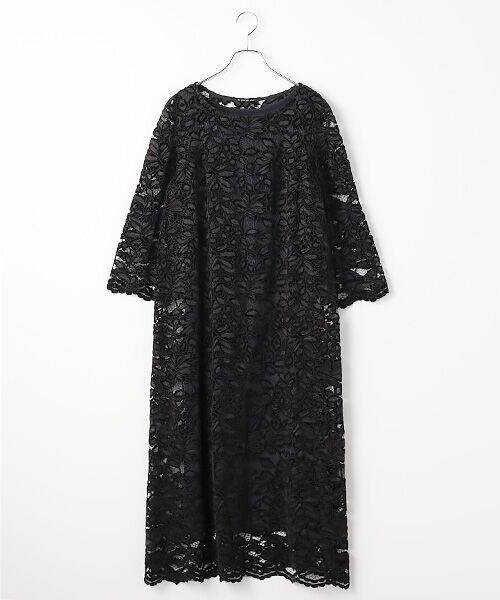 TABASA / タバサ ロング・マキシ丈ワンピース | モール ラッセルレース ワンピース（クロ）