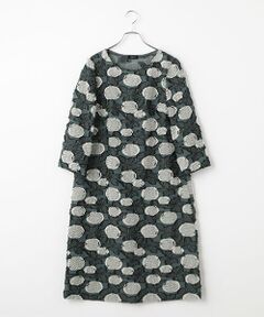 TABASA / タバサ ミニ丈・ひざ丈ワンピース | 楊柳 フラワー カットジャカード ワンピース