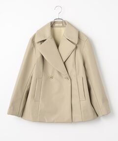 TABASA / タバサ その他アウター | タフタ × フリース ボンディング ピーコート風 ジャケット