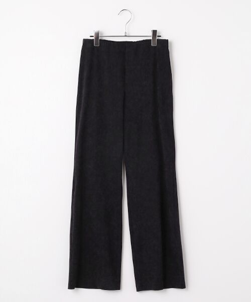 TABASA / タバサ その他パンツ | スエード調 ストレッチ フレアパンツ（クロ）