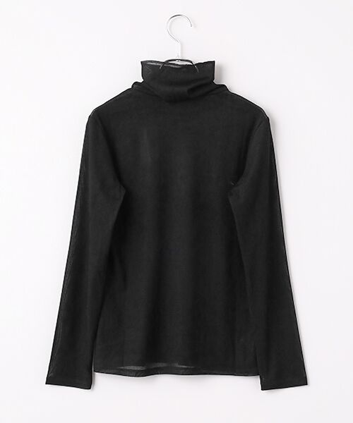 TABASA / タバサ カットソー | フロック調 チュール 起毛 タートルネック カットソー | 詳細3