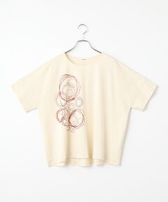 TABASA / タバサ Tシャツ | スムース ループプリント Tシャツ