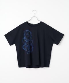 TABASA / タバサ Tシャツ | スムース ループプリント Tシャツ