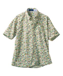 TAKASHIMAYA Tsuhan Edition / タカシマヤ ツーハン・エディション シャツ・ブラウス | プリントボタンダウンサッカー半袖シャツ
