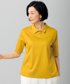 TAKASHIMAYA Tsuhan Edition / タカシマヤ ツーハン・エディション カットソー | オーガニックコットン(植物染)襟付プルオーバー