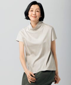 TAKASHIMAYA Tsuhan Edition / タカシマヤ ツーハン・エディション カットソー | オーガニックコットン(植物染)ボトルネックプルオーバー