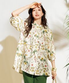 TAKASHIMAYA Tsuhan Edition / タカシマヤ ツーハン・エディション シャツ・ブラウス | リネンプリントブラウス