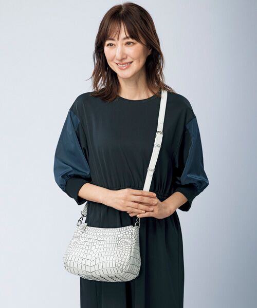 TAKASHIMAYA Tsuhan Edition / タカシマヤ ツーハン・エディション ショルダーバッグ | クロコダイル革２ウェイショルダーバッグ | 詳細1