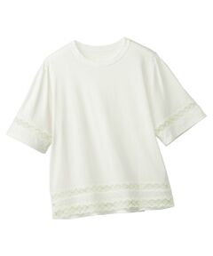 TAKASHIMAYA Tsuhan Edition / タカシマヤ ツーハン・エディション カットソー | レース使いカットソー