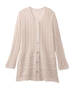 TAKASHIMAYA Tsuhan Edition / タカシマヤ ツーハン・エディション カーディガン・ボレロ | 透かし編みニットカーディガン