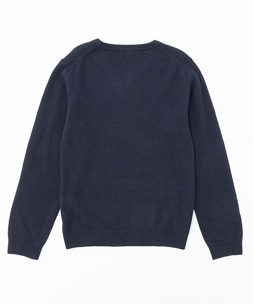 TAKASHIMAYA CASHMERE（キッズ、ストール・マフラー） / タカシマヤ カシミヤ（キッズ、ストール・マフラー） ニット・セーター | Ｖネックセーター【120/130】【カシミヤ100％・洗濯機で洗える】 | 詳細3