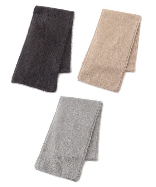 TAKASHIMAYA CASHMERE（キッズ、ストール・マフラー） / タカシマヤ カシミヤ（キッズ、ストール・マフラー） マフラー・ショール・スヌード・ストール | ファー加工マフラー【日本製・カシミヤ100％】 | 詳細8