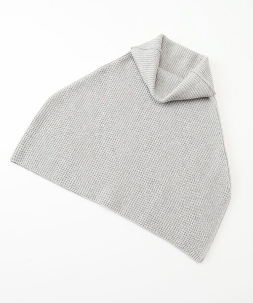 TAKASHIMAYA CASHMERE（キッズ、ストール・マフラー） / タカシマヤ カシミヤ（キッズ、ストール・マフラー） マフラー・ショール・スヌード・ストール | 畦編ポンチョ【日本製・カシミヤ100％】 | 詳細3