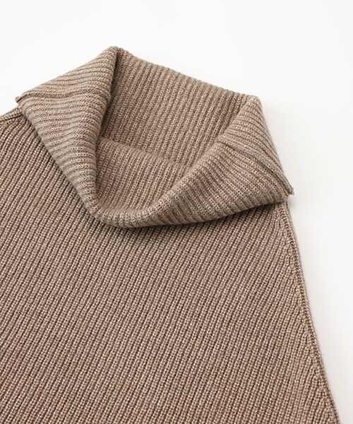 TAKASHIMAYA CASHMERE（キッズ、ストール・マフラー） / タカシマヤ カシミヤ（キッズ、ストール・マフラー） マフラー・ショール・スヌード・ストール | 畦編ポンチョ【日本製・カシミヤ100％】 | 詳細10