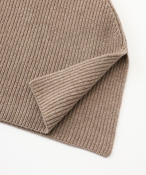 TAKASHIMAYA CASHMERE（キッズ、ストール・マフラー） / タカシマヤ カシミヤ（キッズ、ストール・マフラー） マフラー・ショール・スヌード・ストール | 畦編ポンチョ【日本製・カシミヤ100％】 | 詳細11