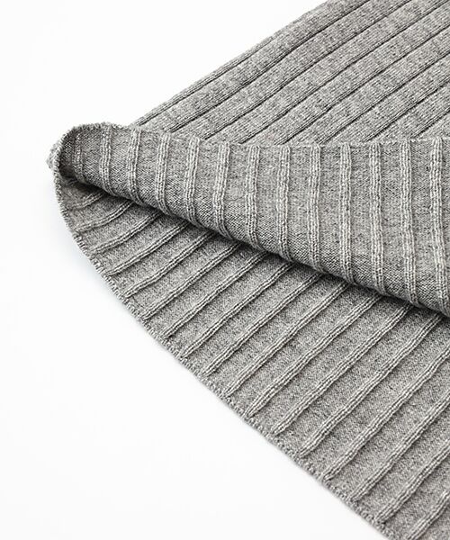 TAKASHIMAYA CASHMERE（キッズ、ストール・マフラー） / タカシマヤ カシミヤ（キッズ、ストール・マフラー） マフラー・ショール・スヌード・ストール | リブ編ポンチョ【日本製・カシミヤ50％/シルク50％・手洗い可】 | 詳細4