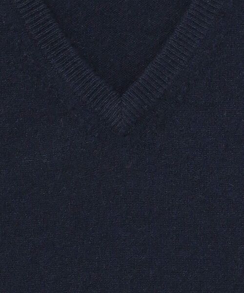 TAKASHIMAYA CASHMERE（キッズ、ストール・マフラー） / タカシマヤ カシミヤ（キッズ、ストール・マフラー） ニット・セーター | Vネックベスト【110/120】【カシミヤ100％・洗濯機で洗える】 | 詳細4
