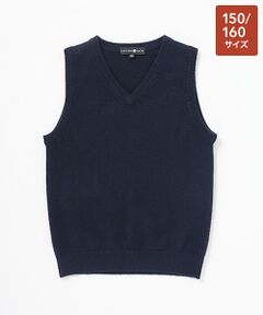 TAKASHIMAYA CASHMERE（キッズ、ストール・マフラー） / タカシマヤ カシミヤ（キッズ、ストール・マフラー） ニット・セーター | Vネックベスト【150/160】【カシミヤ100％・洗濯機で洗える】