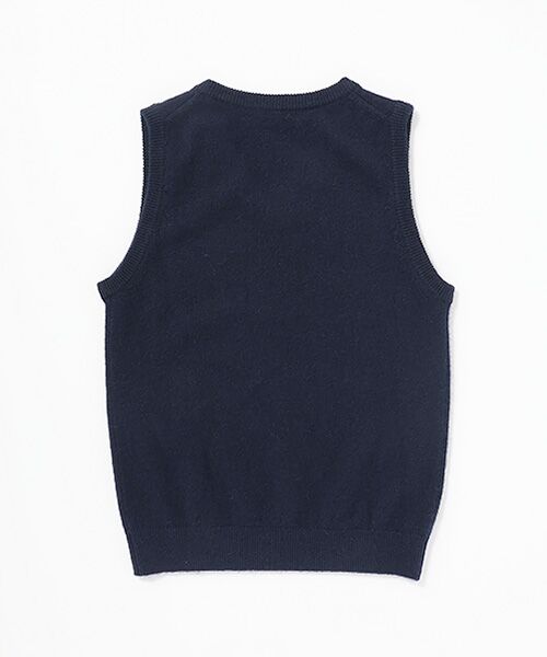 TAKASHIMAYA CASHMERE（キッズ、ストール・マフラー） / タカシマヤ カシミヤ（キッズ、ストール・マフラー） ニット・セーター | Vネックベスト【150/160】【カシミヤ100％・洗濯機で洗える】 | 詳細1