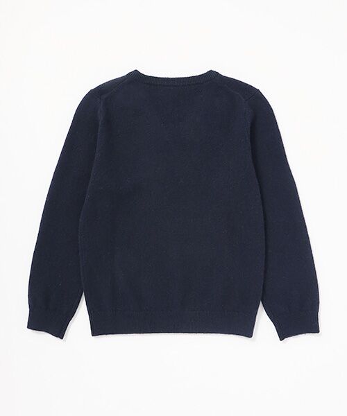 TAKASHIMAYA CASHMERE（キッズ、ストール・マフラー） / タカシマヤ カシミヤ（キッズ、ストール・マフラー） ニット・セーター | Vネックセーター【130/140】【カシミヤ100％・洗濯機で洗える】 | 詳細1