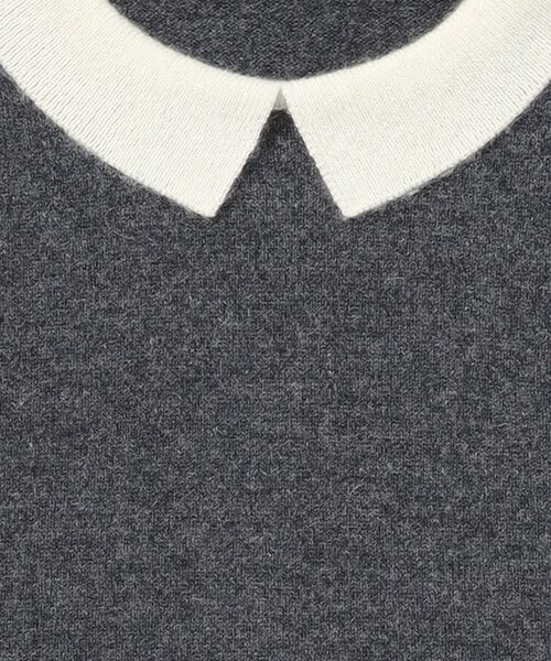 TAKASHIMAYA CASHMERE（キッズ、ストール・マフラー） / タカシマヤ カシミヤ（キッズ、ストール・マフラー） ニット・セーター | 襟付プルオーバー【110/120】【身頃・袖：カシミヤ100%/襟：羊毛70％/カシミヤ30%・手洗い可/ドライ】 | 詳細4