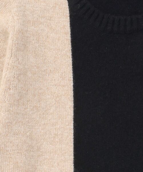 TAKASHIMAYA CASHMERE（キッズ、ストール・マフラー） / タカシマヤ カシミヤ（キッズ、ストール・マフラー） ニット・セーター | バイカラープルオーバー【150/160】【カシミヤ100％・手洗い可/ドライ】 | 詳細4