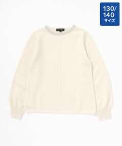 TAKASHIMAYA CASHMERE（キッズ、ストール・マフラー） / タカシマヤ カシミヤ（キッズ、ストール・マフラー） ニット・セーター | リンガーラメプルオーバー【130/140】【カシミヤ100％・手洗い可/ドライ】