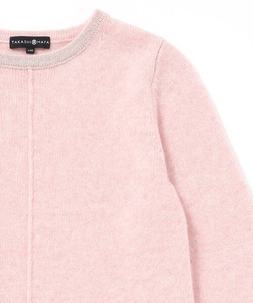 TAKASHIMAYA CASHMERE（キッズ、ストール・マフラー） / タカシマヤ カシミヤ（キッズ、ストール・マフラー） ニット・セーター | リンガーラメプルオーバー【130/140】【カシミヤ100％・手洗い可/ドライ】 | 詳細3