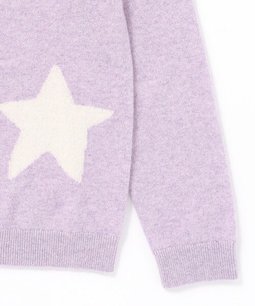 TAKASHIMAYA CASHMERE（キッズ、ストール・マフラー） / タカシマヤ カシミヤ（キッズ、ストール・マフラー） ニット・セーター | 星柄インターシャセーター【150/160】【カシミヤ100％・手洗い可/ドライ】 | 詳細4