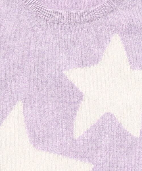 TAKASHIMAYA CASHMERE（キッズ、ストール・マフラー） / タカシマヤ カシミヤ（キッズ、ストール・マフラー） ニット・セーター | 星柄インターシャセーター【150/160】【カシミヤ100％・手洗い可/ドライ】 | 詳細5