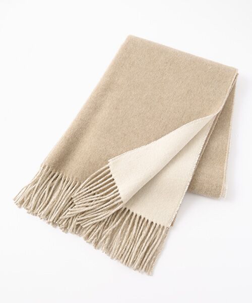 TAKASHIMAYA CASHMERE（キッズ、ストール・マフラー） / タカシマヤ カシミヤ（キッズ、ストール・マフラー） マフラー・ショール・スヌード・ストール | ダブルフェイスビッグストール【日本製･カシミヤ100%】 | 詳細4