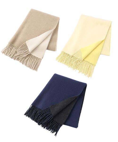 TAKASHIMAYA CASHMERE（キッズ、ストール・マフラー） / タカシマヤ カシミヤ（キッズ、ストール・マフラー） マフラー・ショール・スヌード・ストール | ダブルフェイスビッグストール【日本製･カシミヤ100%】 | 詳細16