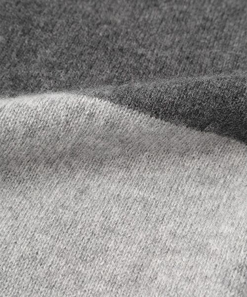 TAKASHIMAYA CASHMERE（キッズ、ストール・マフラー） / タカシマヤ カシミヤ（キッズ、ストール・マフラー） マフラー・ショール・スヌード・ストール | ポケット付フリンジニットストール【日本製･カシミヤ100%】 | 詳細6