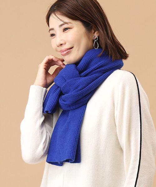 TAKASHIMAYA CASHMERE（キッズ、ストール・マフラー） 畦編みストール【日本製･カシミヤ100%】 ¥26,400
