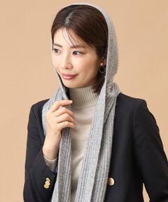 TAKASHIMAYA CASHMERE（キッズ、ストール・マフラー） / タカシマヤ カシミヤ（キッズ、ストール・マフラー） マフラー・ショール・スヌード・ストール | フード付きマフラー【日本製･カシミヤ100%】
