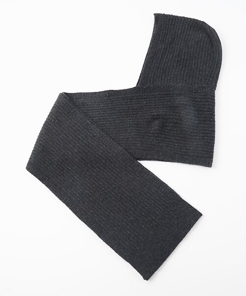 TAKASHIMAYA CASHMERE（キッズ、ストール・マフラー）/タカシマヤ カシミヤ（キッズ、ストール・マフラー） フード付きマフラー【日本製･カシミヤ100%】 グレー F