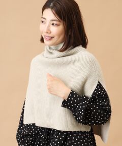 TAKASHIMAYA CASHMERE（キッズ、ストール・マフラー） / タカシマヤ カシミヤ（キッズ、ストール・マフラー） マフラー・ショール・スヌード・ストール | 畦編みポンチョ【日本製･カシミヤ100%】