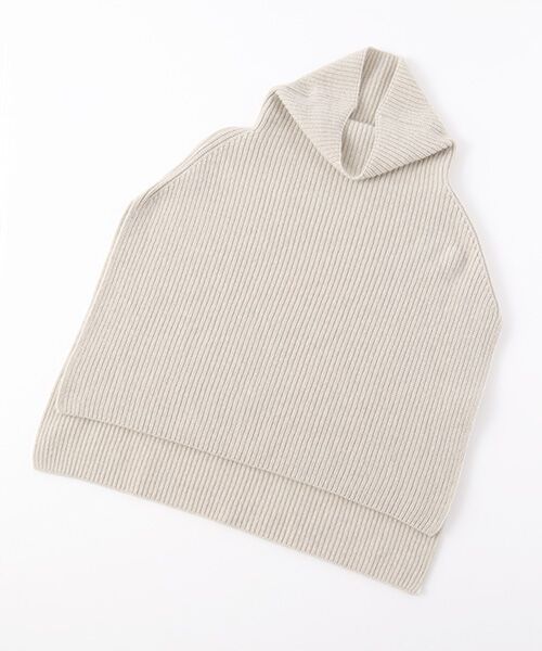 TAKASHIMAYA CASHMERE（キッズ、ストール・マフラー） / タカシマヤ カシミヤ（キッズ、ストール・マフラー） マフラー・ショール・スヌード・ストール | 畦編みポンチョ【日本製･カシミヤ100%】 | 詳細5