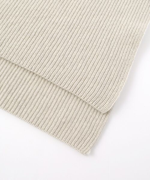 TAKASHIMAYA CASHMERE（キッズ、ストール・マフラー） / タカシマヤ カシミヤ（キッズ、ストール・マフラー） マフラー・ショール・スヌード・ストール | 畦編みポンチョ【日本製･カシミヤ100%】 | 詳細7