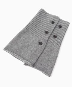 ボタン付きネックウォーマー【日本製･カシミヤ100%】