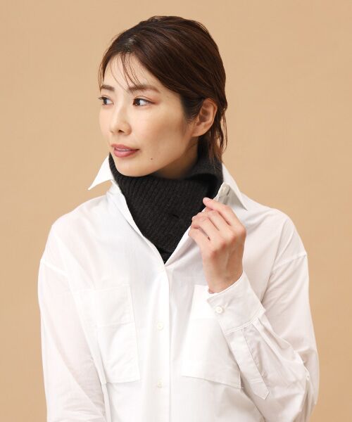 TAKASHIMAYA CASHMERE（キッズ、ストール・マフラー） / タカシマヤ カシミヤ（キッズ、ストール・マフラー） マフラー・ショール・スヌード・ストール | ボタン付きネックウォーマー【日本製･カシミヤ100%】 | 詳細4