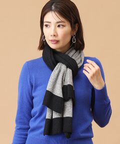 TAKASHIMAYA CASHMERE（キッズ、ストール・マフラー） / タカシマヤ カシミヤ（キッズ、ストール・マフラー） マフラー・ショール・スヌード・ストール | 配色ストール【日本製・カシミヤ50％ シルク50％】
