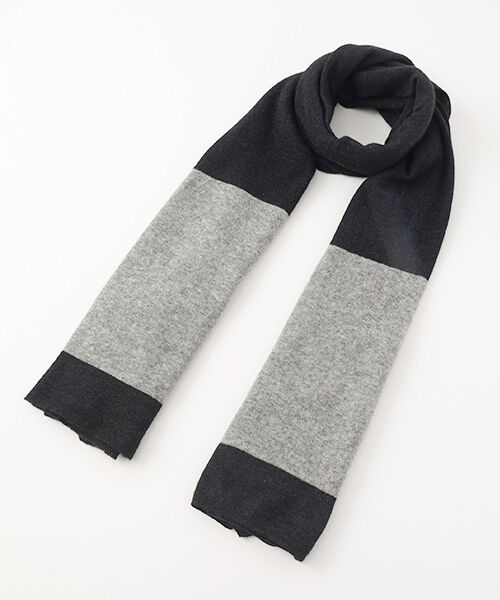 TAKASHIMAYA CASHMERE（キッズ、ストール・マフラー） / タカシマヤ カシミヤ（キッズ、ストール・マフラー） マフラー・ショール・スヌード・ストール | 配色ストール【日本製・カシミヤ50％ シルク50％】 | 詳細5