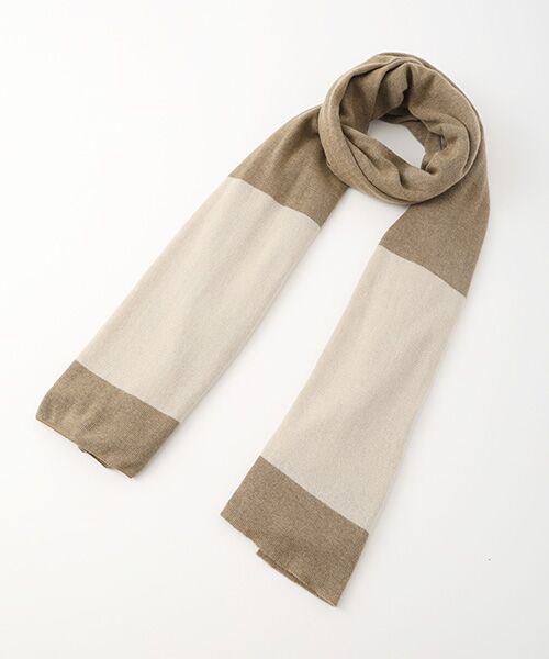 TAKASHIMAYA CASHMERE（キッズ、ストール・マフラー） / タカシマヤ カシミヤ（キッズ、ストール・マフラー） マフラー・ショール・スヌード・ストール | 配色ストール【日本製・カシミヤ50％ シルク50％】 | 詳細8