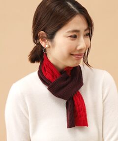 TAKASHIMAYA CASHMERE（キッズ、ストール・マフラー） / タカシマヤ カシミヤ（キッズ、ストール・マフラー） マフラー・ショール・スヌード・ストール | バイカラー差込みマフラー【日本製・カシミヤ100％・手洗い可】