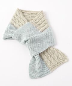 TAKASHIMAYA CASHMERE（キッズ、ストール・マフラー） / タカシマヤ カシミヤ（キッズ、ストール・マフラー） マフラー・ショール・スヌード・ストール | バイカラー差込みマフラー【日本製・カシミヤ100％・手洗い可】