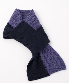 TAKASHIMAYA CASHMERE（キッズ、ストール・マフラー） / タカシマヤ カシミヤ（キッズ、ストール・マフラー） マフラー・ショール・スヌード・ストール | バイカラー差込みマフラー【日本製・カシミヤ100％・手洗い可】