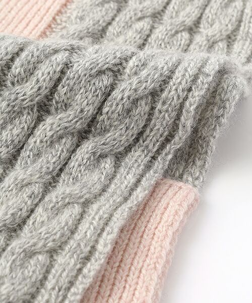 TAKASHIMAYA CASHMERE（キッズ、ストール・マフラー） / タカシマヤ カシミヤ（キッズ、ストール・マフラー） マフラー・ショール・スヌード・ストール | バイカラー差込みマフラー【日本製・カシミヤ100％・手洗い可】 | 詳細7
