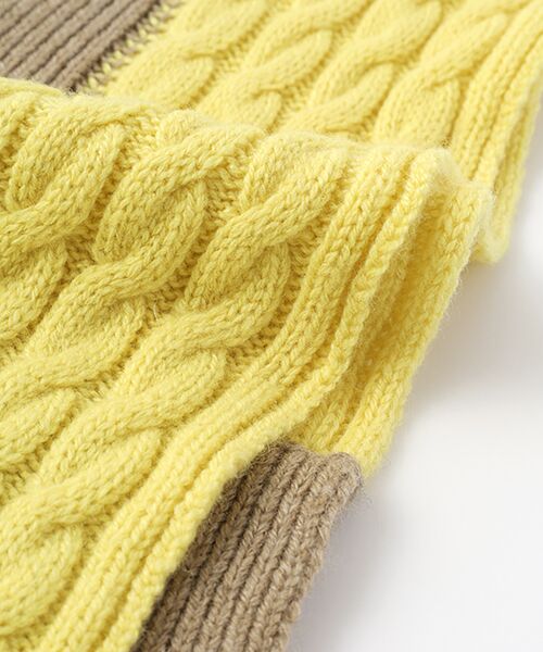 TAKASHIMAYA CASHMERE（キッズ、ストール・マフラー） / タカシマヤ カシミヤ（キッズ、ストール・マフラー） マフラー・ショール・スヌード・ストール | バイカラー差込みマフラー【日本製・カシミヤ100％・手洗い可】 | 詳細8