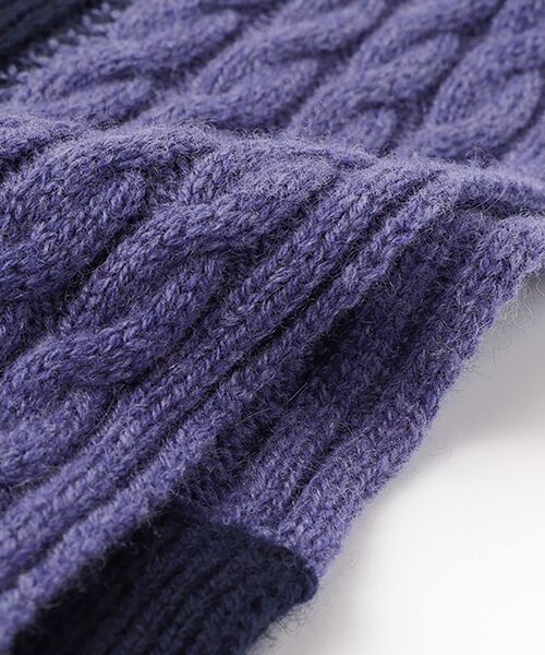 TAKASHIMAYA CASHMERE（キッズ、ストール・マフラー） / タカシマヤ カシミヤ（キッズ、ストール・マフラー） マフラー・ショール・スヌード・ストール | バイカラー差込みマフラー【日本製・カシミヤ100％・手洗い可】 | 詳細10